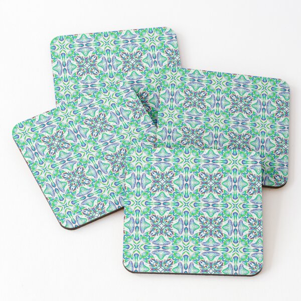 Item preview, Geometrical fractal art of rectangles and fixtures of parallel structures and saturated colors 80 designed and sold by Shape-And-Color.