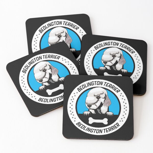 Item preview, Bedlington Terrier Peeking Badge designed and sold by KrisSidDesigns.