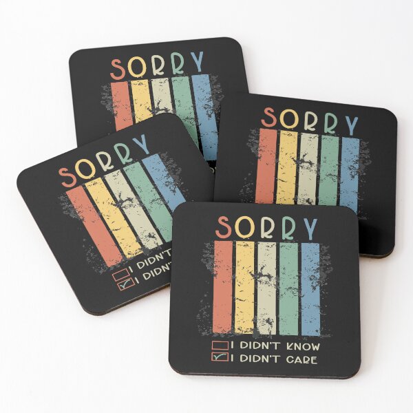 Item preview, SORRY I DON'T CARE NON-APOLOGY retro vintage designed and sold by SAFREN.
