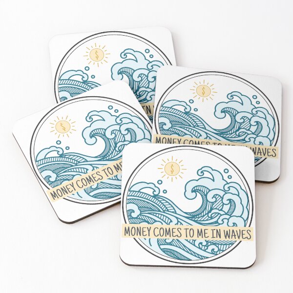 Item preview, Money comes to me in waves  designed and sold by ThoughtJumble.