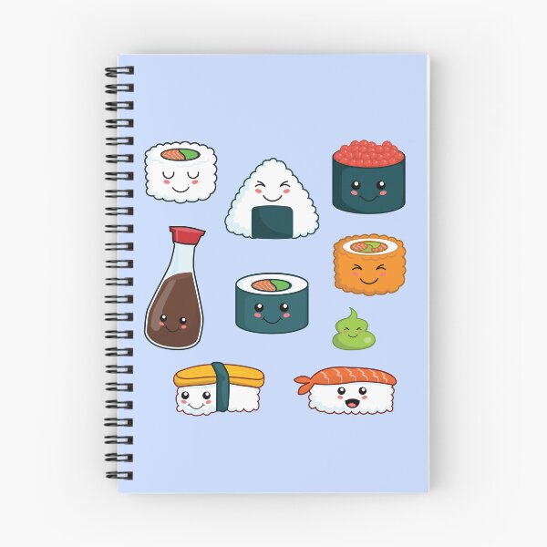 Item preview, Kawaii Sushi Blue designed and sold by Hixon House.