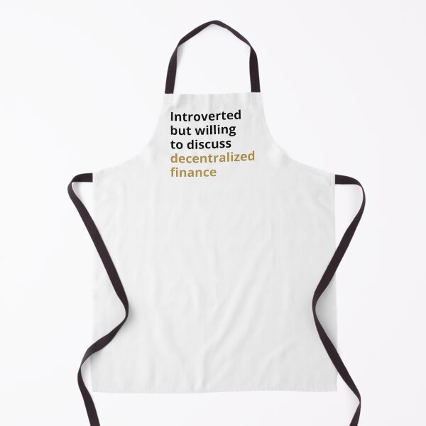 Item preview, Introverted but willing to discuss decentralized finance designed and sold by ThoughtJumble.