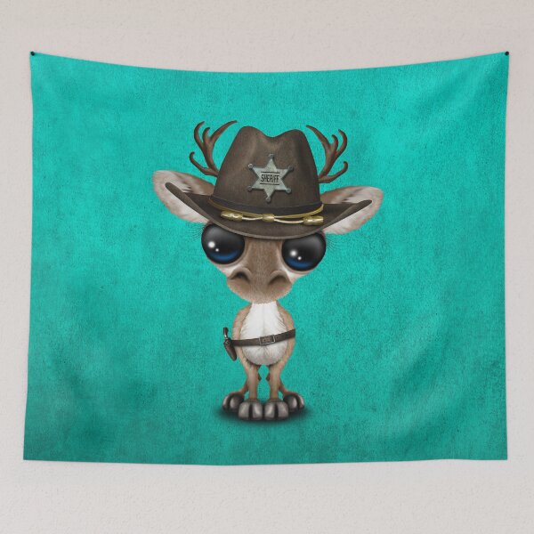 Item preview, Cute Baby Reindeer Sheriff designed and sold by JeffBartels.