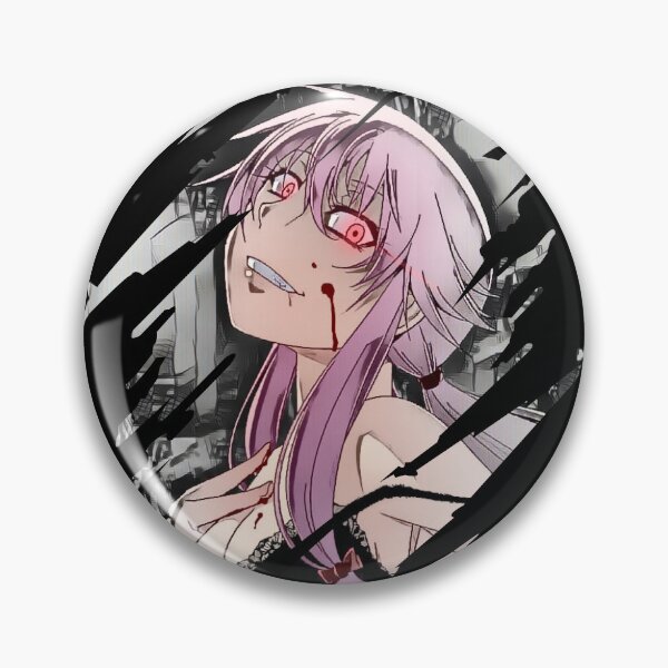 Yuno Gasai Future Diary Pin Mirai Nikki Anime Girl Tinplate Badge Pinback  Button Brooch Otaku Gift 58MM