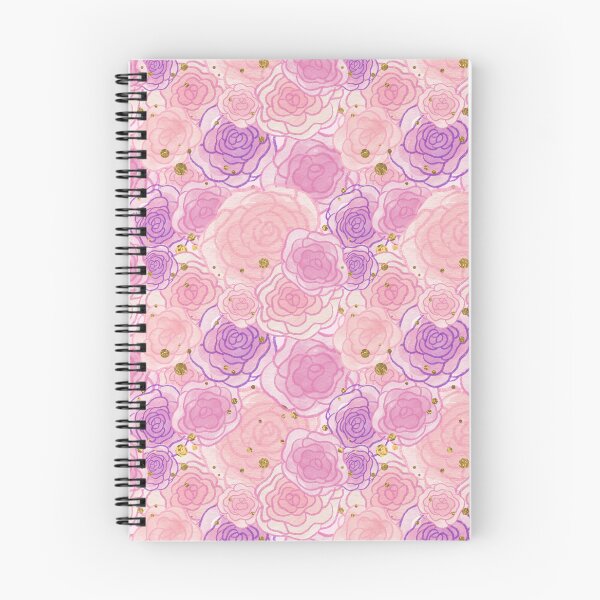 Item preview, Shabby Chic Pink And Gold Floral Rose Pattern designed and sold by OhMyStarling.