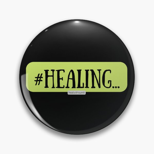 Item preview, #healing - hashtag healing with green highlight in bold black font (Black edition) designed and sold by Heal with  Sumit.