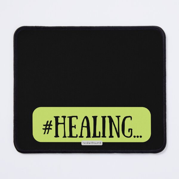 Item preview, #healing - hashtag healing with green highlight in bold black font (Black edition) designed and sold by Heal with  Sumit.