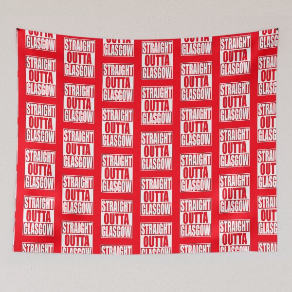 Item preview, Straight Outta Glasgow, Rangers, Scottish Football, Football Fan Gift, Glasgow designed and sold by FootyLocker.