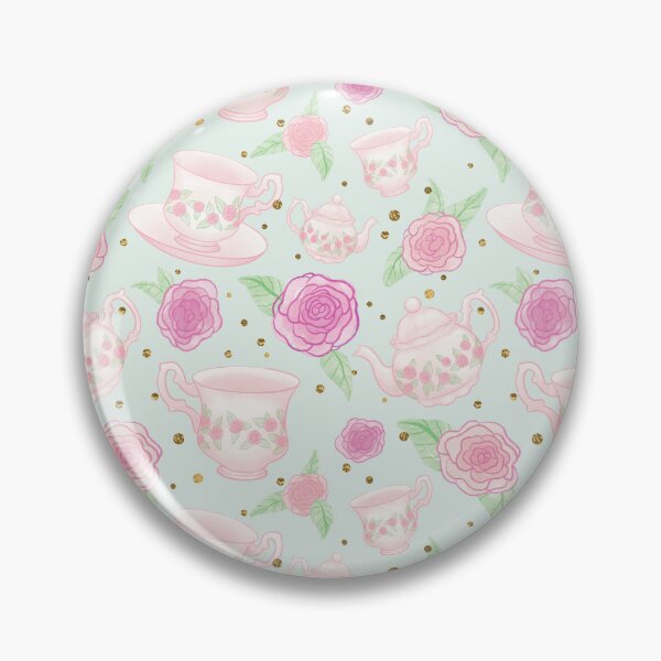 Item preview, Sweet Mint Rose Tea Party Pattern designed and sold by OhMyStarling.