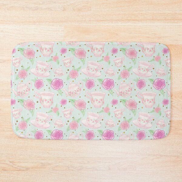 Item preview, Sweet Mint Rose Tea Party Pattern designed and sold by OhMyStarling.