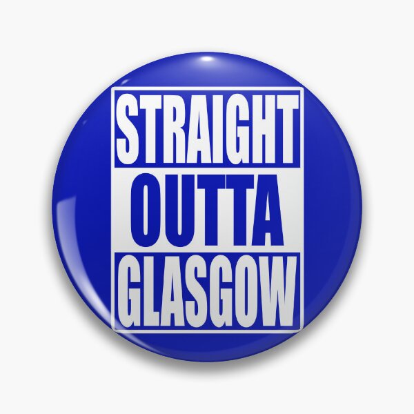 Item preview, Straight Outta Glasgow, Rangers, Scottish Football, Football Fan Gift, Glasgow designed and sold by FootyLocker.