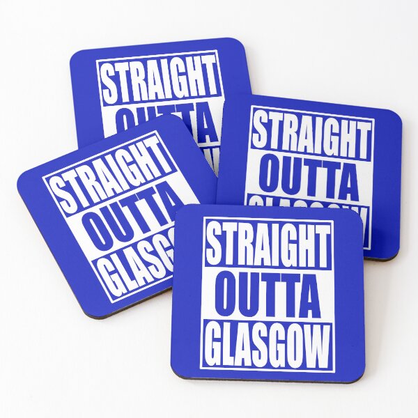 Item preview, Straight Outta Glasgow, Rangers, Scottish Football, Football Fan Gift, Glasgow designed and sold by FootyLocker.