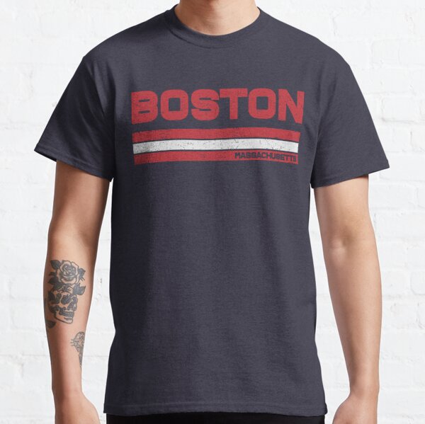 Vintage Boston Skyline Baseball Throwback For Red Game Day Shirt