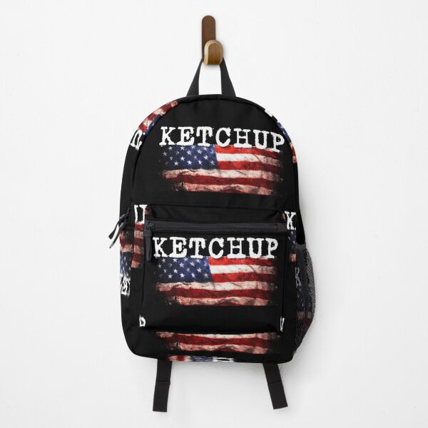 Item preview, Ketchup Distressed American Flag Political Protest Text Design designed and sold by EarthArtDesigns.