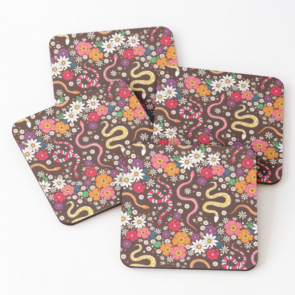Item preview, Slithering Serpents in Seventies Style Chintz    designed and sold by Perrin Le Feuvre.