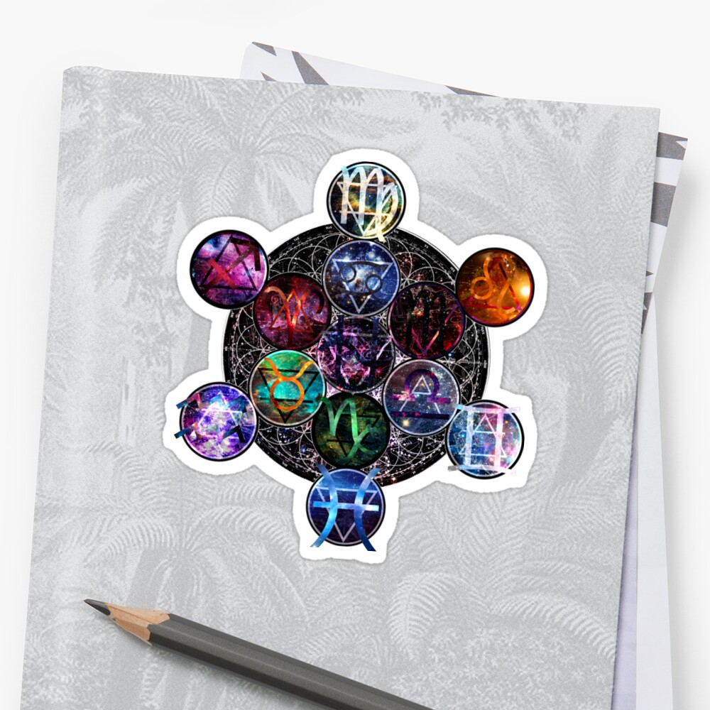 13 zodiac sticker by aetherion redbubble