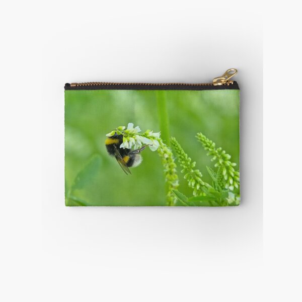 Item preview, Bumblebee on a white sweetclover flower designed and sold by xophotography.