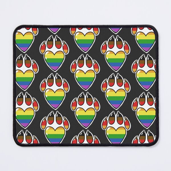 Item preview, Gay Pride Paw Print designed and sold by Weremoose.