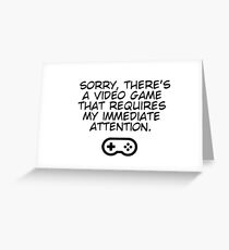 video games Greeting Card