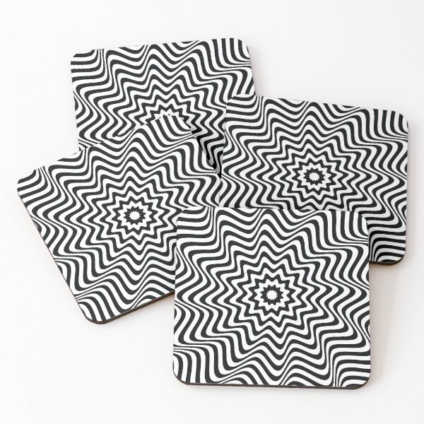 Item preview, Black and White Magical Swirl Illusion designed and sold by S Cube Design.