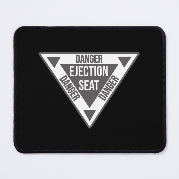 Item preview, Danger Ejection Seat Sticker , airplane , navy , pilot , aircraft , triangle  designed and sold by FunnyCoolTee.