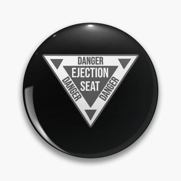 Item preview, Danger Ejection Seat Sticker , airplane , navy , pilot , aircraft , triangle  designed and sold by FunnyCoolTee.