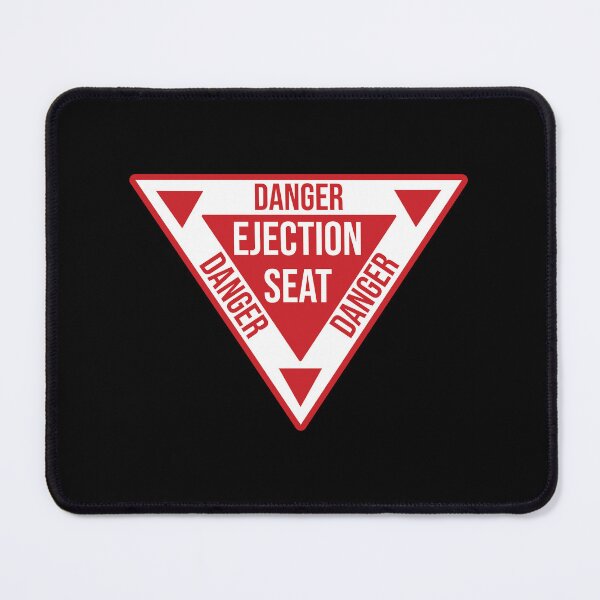 Item preview, Danger Ejection Seat Sticker , airplane , navy , pilot , aircraft , triangle  designed and sold by FunnyCoolTee.