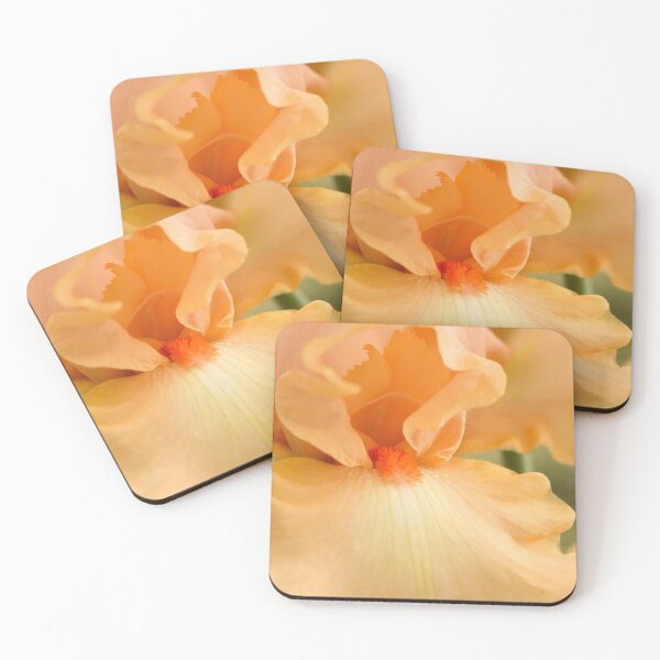 Item preview, Bearded Iris Orange Harvest Close-up designed and sold by nancyjcreates.