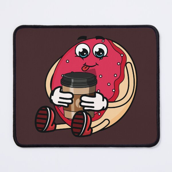Item preview, Funny donut drinking a cup of coffee designed and sold by Donutlovers.