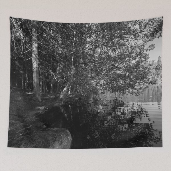 Item preview, Bending over the lake of Ruutana bw designed and sold by Jouko Lehto Photography.