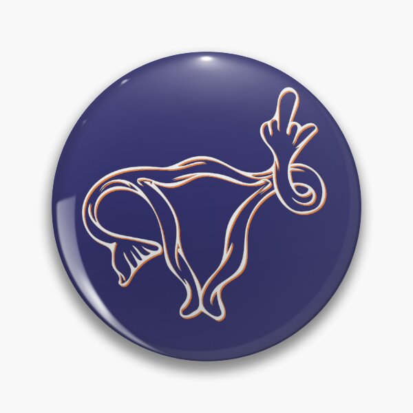 Item preview, Feminist message-Uterus giving the finger designed and sold by Sassenach616.