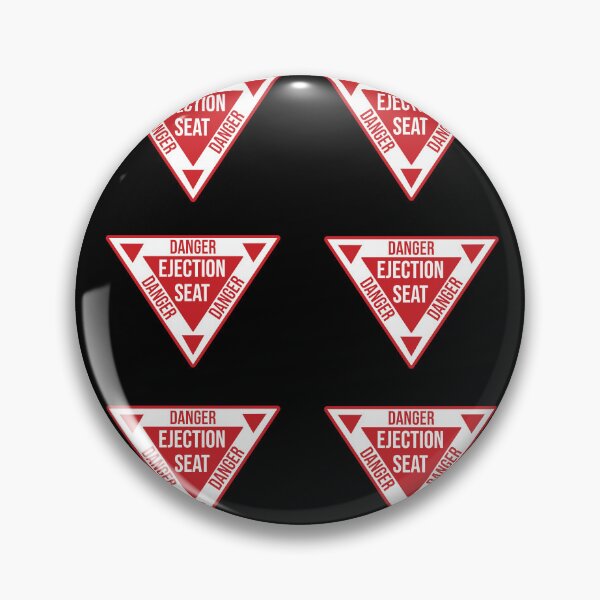 Artikelvorschau, Danger Ejection Seat Sticker , airplane , navy , pilot , aircraft , triangle , entworfen und verkauft von FunnyCoolTee.