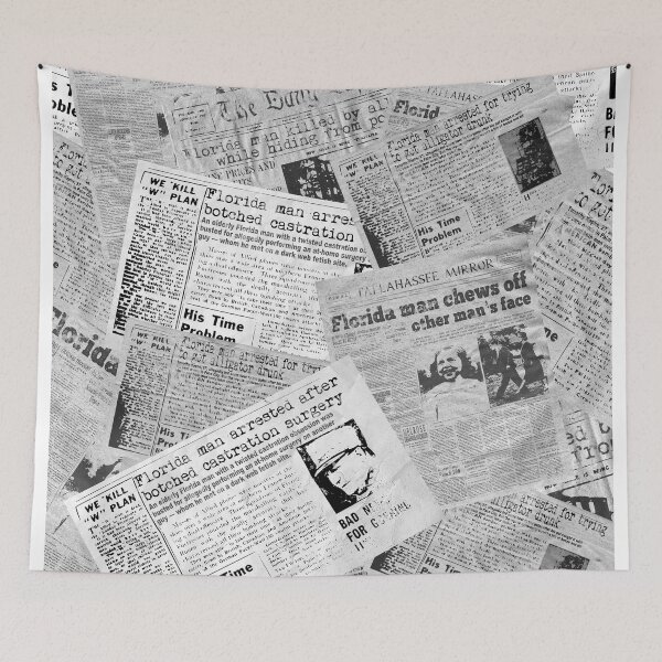 Item preview, Florida Man Headlines designed and sold by Mount-Molehill.