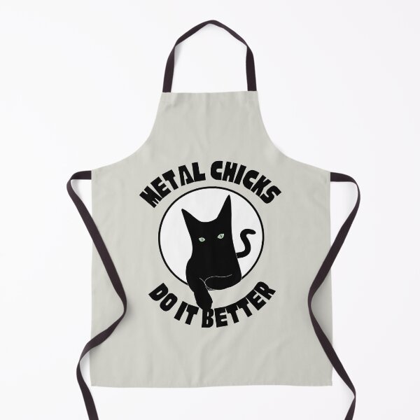 Item preview, Metal Chicks Do It Better For Musical Heavy Metal Cat And Punk Cat As A Metal Band - Heavy Metal Cat designed and sold by Funwithmusic.
