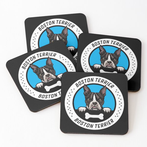 Item preview, Boston Terrier Peeking Badge designed and sold by KrisSidDesigns.