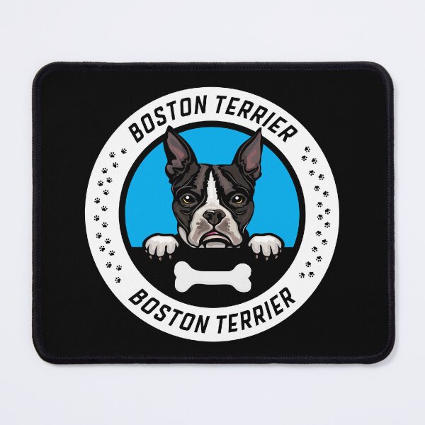 Item preview, Boston Terrier Peeking Badge designed and sold by KrisSidDesigns.