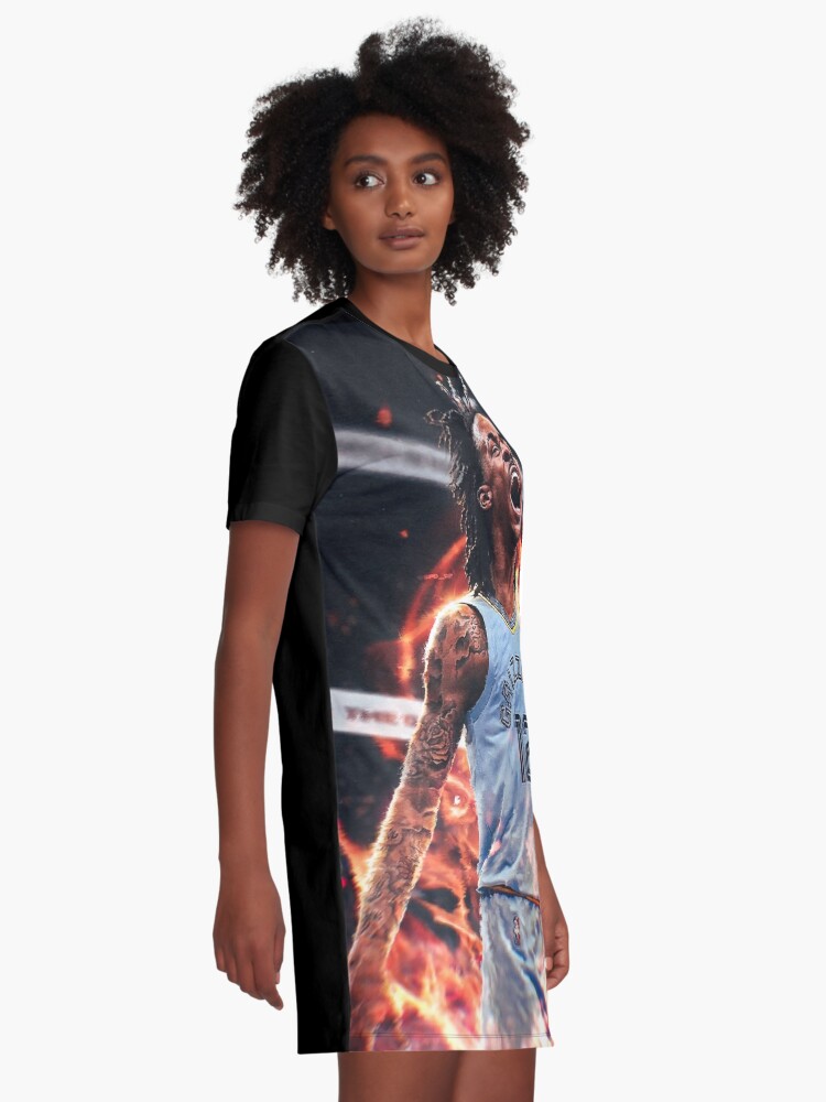 Ja Morant 12 Fire Graphic T-Shirt Dress for Sale by MichaelBK11