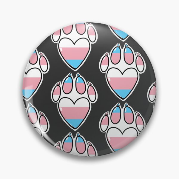 Item preview, Transgender Pride Paw Print designed and sold by Weremoose.