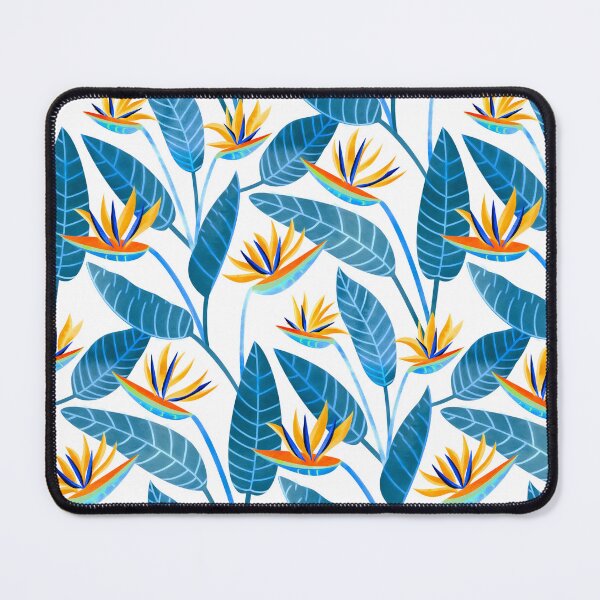 Item preview, Strelitzia Flowers - Cobalt Blue designed and sold by TigaTiga.