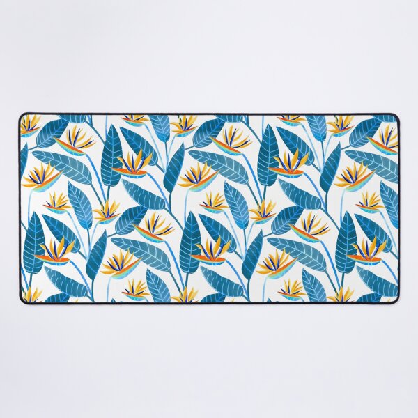 Vista previa del artículo con la obra «Flores Strelitzia - Azul cobalto», diseñado y vendido por TigaTiga.