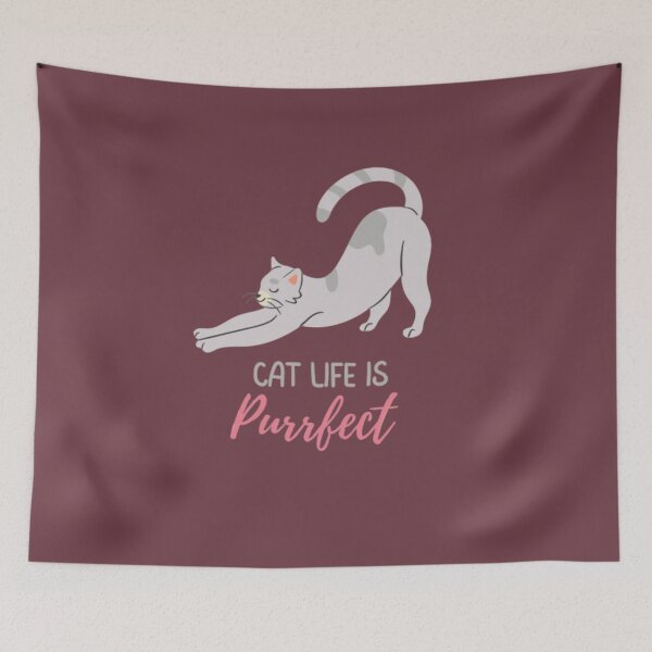 Item preview, Cat life is purrfect designed and sold by BloompodDesigns.