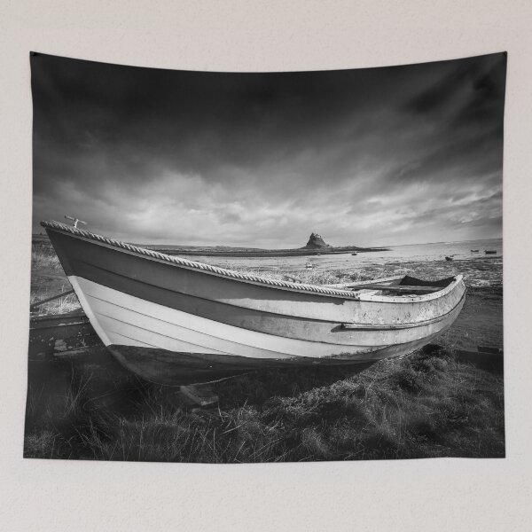 Item preview, Fishing Boat on the Holy Island of Lindisfarne designed and sold by heidipics.