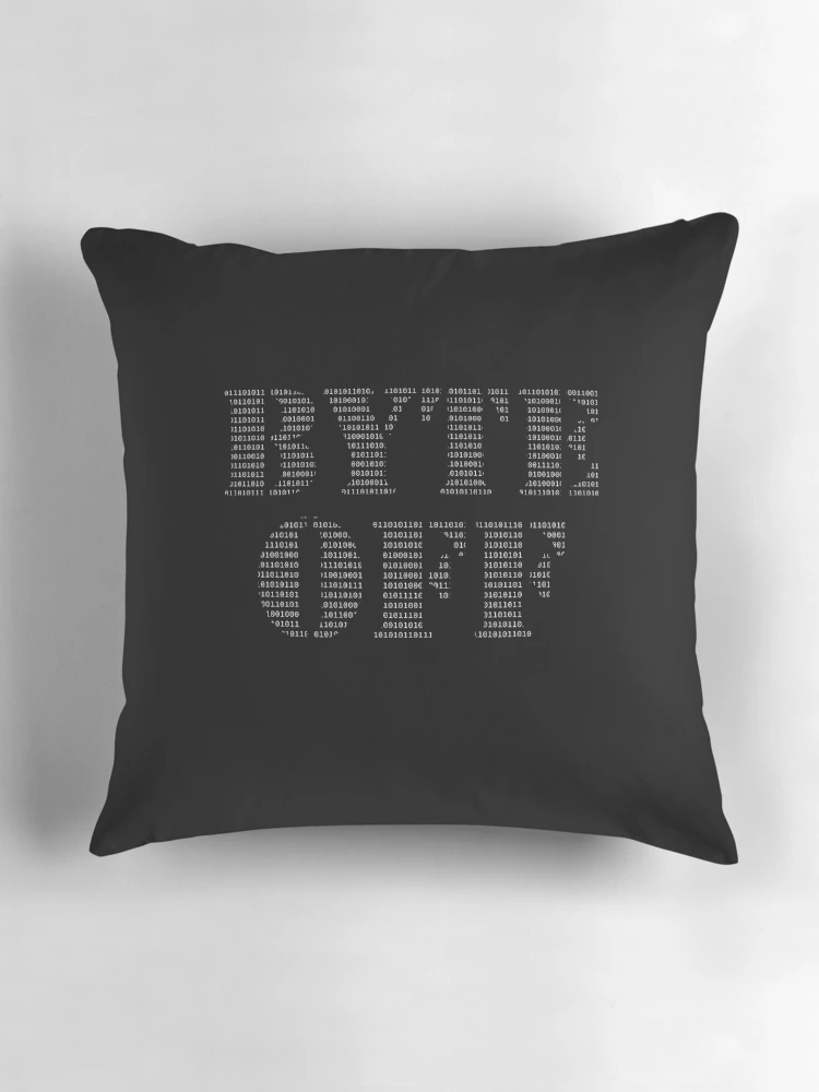 Thumbnail 3 of 4, Pillow, Byte Off Programmer Computer Binary Code designed and sold by e-mad ⭐⭐⭐⭐⭐.