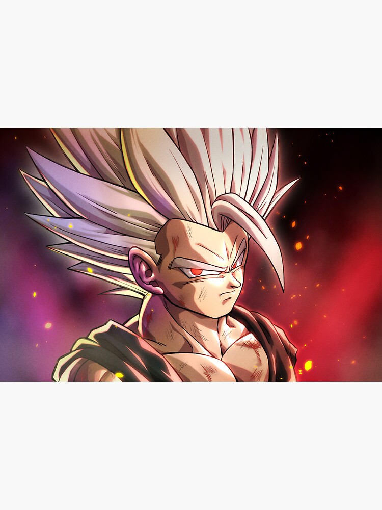 GOGETA SSJ4 Bring it!, an art print by PEA BEAN - INPRNT