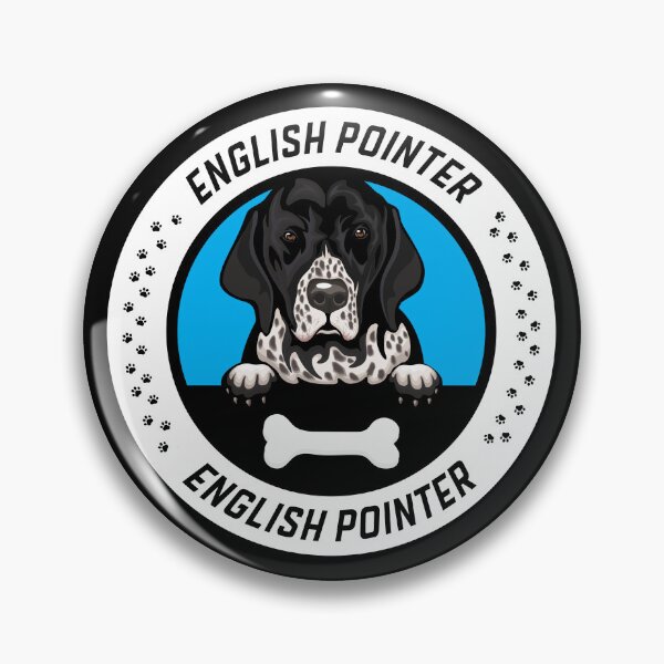 Item preview, English Pointer Peeking Badge designed and sold by KrisSidDesigns.