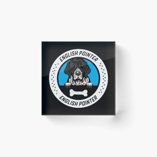 Item preview, English Pointer Peeking Badge designed and sold by KrisSidDesigns.