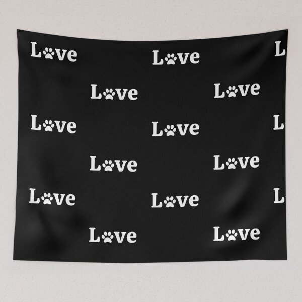 Item preview, Love Pawprint, Love of Animals, white text designed and sold by JRice66.