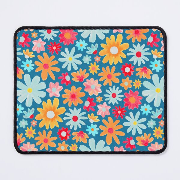 Item preview, Dazzling Daisy Meadow on Blue designed and sold by TigaTiga.