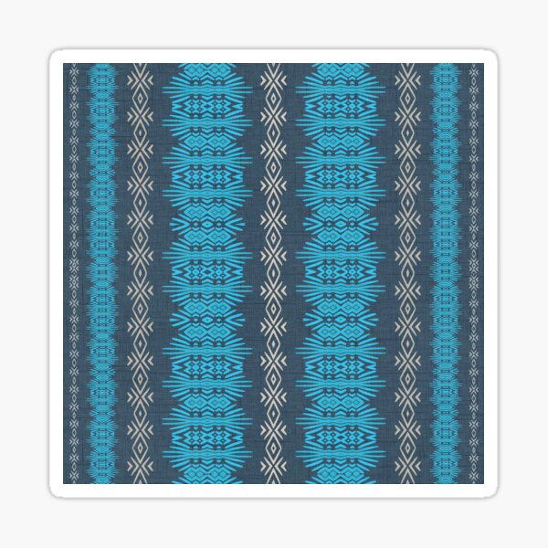 Item preview, Turquoise Tribal Mudcloth designed and sold by Sheila Wenzel Ganny.