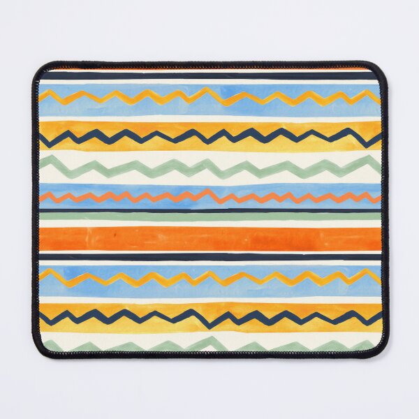 Item preview, Gouache Stripe & Ricrac Pattern designed and sold by TigaTiga.